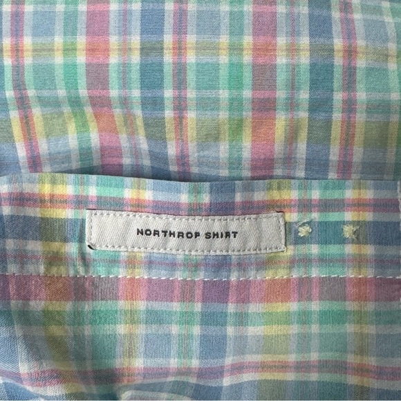 Goodfellow & Co Pastel Blue Multi Slim Northrop Casual Button Down Shirt Size S - Picture 5 of 7